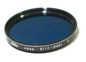 49mm Toshiba B112 80B Filter - Blue Color Correction - PERFECT - Picture 1 of 4
