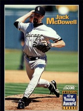 1994 Score Baseball Card #633 Jack McDowell AL CY