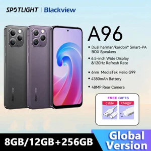 Blackview A96 Android 13 Global Phone 6.5'' 2.4K 120Hz Helio G99 12GB+256GB 48MP - Picture 1 of 12