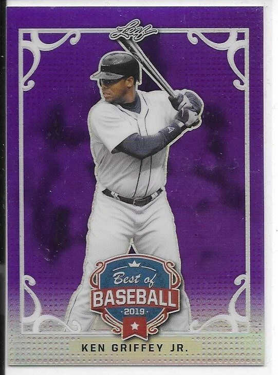 2019 Leaf Best of Baseball KEN GRIFFEY JR Purple 14/25 - Image 1 of 1