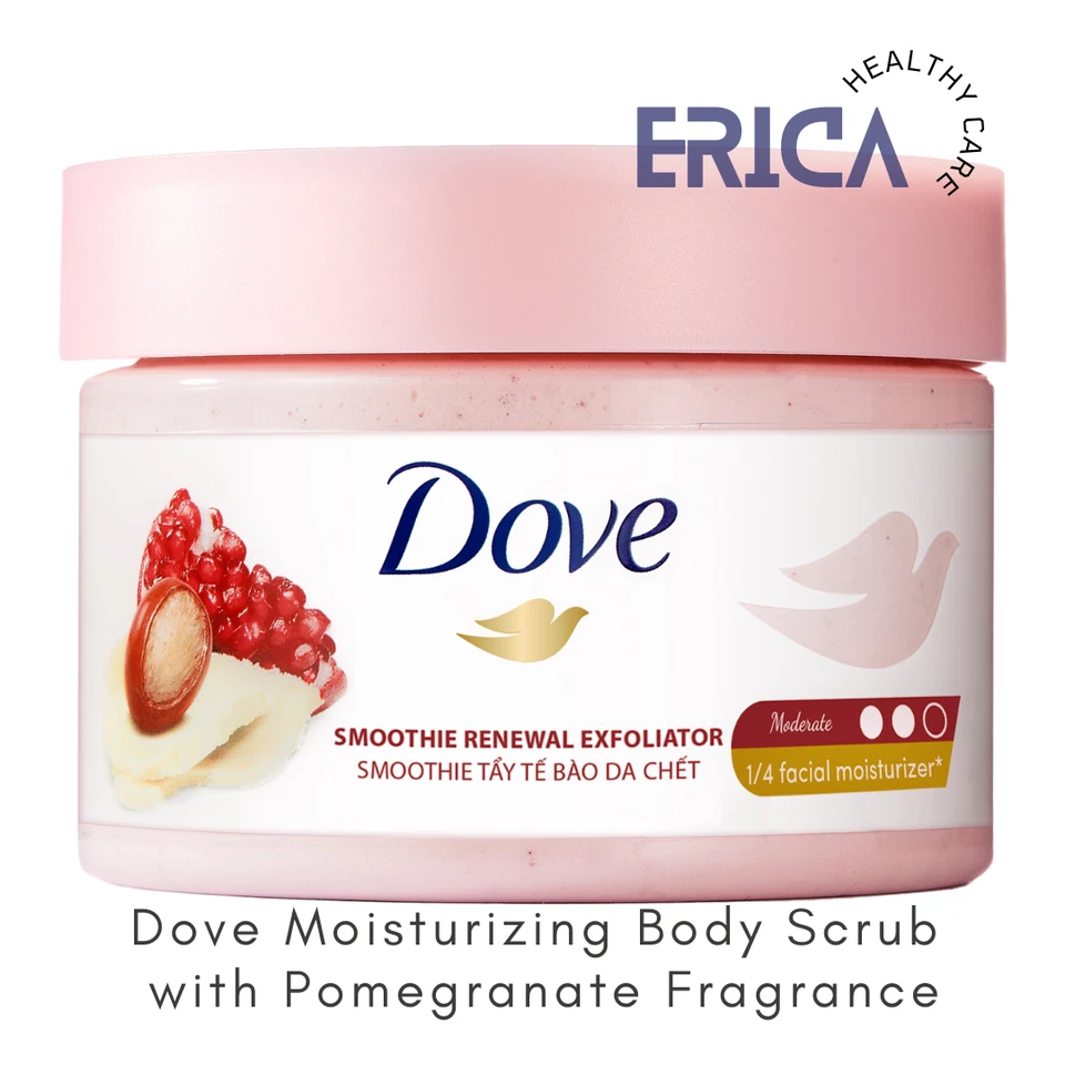 1x Dove Smothie Renewal Exfoliator Moisturizing Body Scrub Pomegranate Fragrance - Image 1 of 4