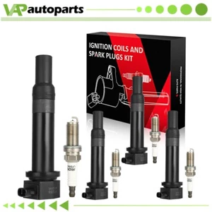 4 For 06 07 08 09 10 11 Kia Rio5 1.6L L4 Ignition Coil & Spark Plug UF499 - Picture 1 of 11