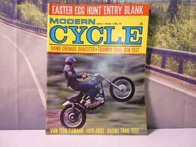 Modern Cycle May 1967 Triumph Trail Cub HD M-65S Salmon Creek Mini Bikes AMA  E6 - Image 1 of 4