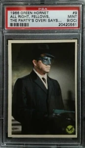 BRUCE LEE 1966 GREEN HORNET #9 CARD. PSA GRADED 9oc MINT - Picture 1 of 1