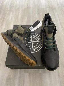 $600 New Authentic Stone Island Men's Boots High Top Sneakers Size 44 US 11 - Picture 1 of 11