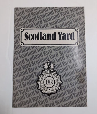 Scotland Yard Board Game Replacement Instructions Rules book 1985 Foto 1 de 3