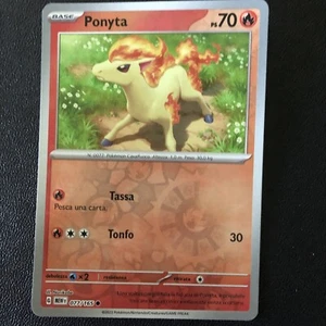 PONYTA 077/165 Reverse Holo in Italiano POKEMON 151 Scarlatto Violetto - Foto 1 di 1
