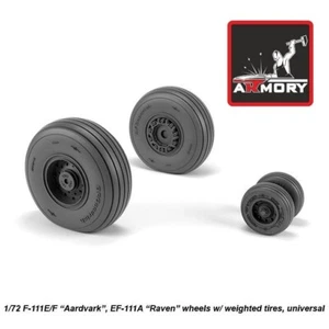 Armory AR AW72338 Scale 1/72 F111E/F Aardvark / EF-111A Raven wheels w/ weighted - Picture 1 of 12