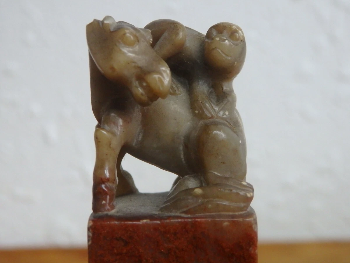 中国古董红色寿山石主| eBay