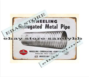 RAD GEWELLT Metallrohr Metall Blechschild Wandtafel Mechanik - Bild 1 von 4
