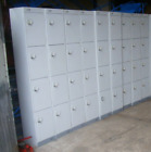 9  "Link" Biocote Four Door Lockers Each With Lock And One Key Will Split