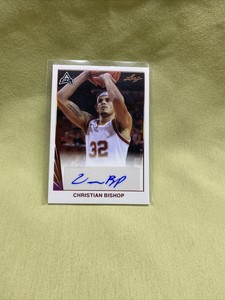 2021-22 Leaf Memories Basketball 1990 Base Auto Bronze #BA-CB1 Christian Bishop