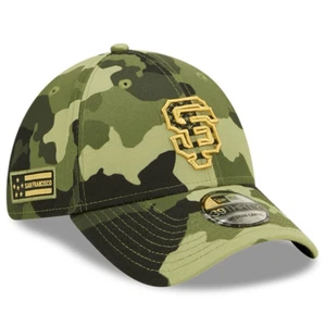 New Era San Francisco Giants 39Thirty Fitted Hat Armed Forces Day Gold Camo M - Bild 1 von 6