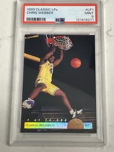 1993-94 Classic Draft Picks Limited Print /74500 Chris Webber #LP1 PSA 9 MINT - Picture 1 of 2