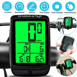 Funk Fahrradcomputer LCD Fahrrad Tachometer Radfahren Kilometerzähler kabellos - Bild 1 von 22