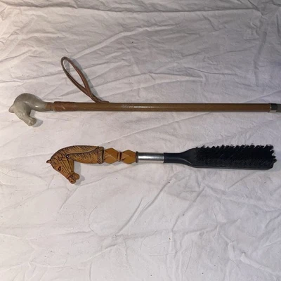 Zapatero Cabeza de Caballo con Mango Decorativo-Cepillo para Zapatos con Mango para Cabeza de Caballo De Colección Foto 1 de 4