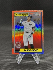 2025 Topps Chrome Aaron Judge 1990 35 aniversario #90CB-11 New York Yankees - Imagen 1 de 2
