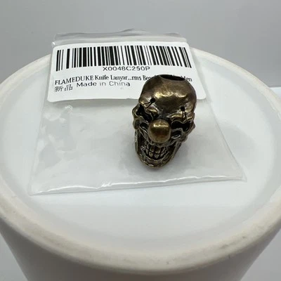 New FLAMEDUKE Scary Clown Skull Beard Bead Hair Braid Dreadlock Beads Foto 1 de 4
