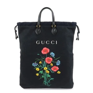 Authentic GUCCI Chateau Marmont and Gucci Drawstring Tote Bag 552403 Used F/S - Picture 1 of 24