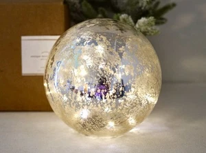 "Antiguo globo de mercurio Pottery Barn mediano con caja original 7,5"" difícil de encontrar" - Imagen 1 de 10