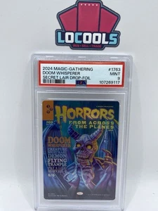 2024 Magic The Gathering Secret Lair Horrors Foil Doom Whisperer #1763 PSA 9 - Imagen 1 de 2
