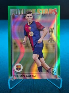 2024-25 Topps UEFA Club Competition Fermin Lopez FS Green FlowFractor Card - Bild 1 von 2