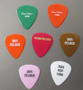 Don Felder guitar picks SEVEN authentic touring picks EAGLES ! - Picture 1 of 2