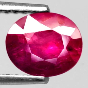 1.19Ct. Natural Gemstone Ruby Top Red Pink Oval Unheated Tanzania Ravishing - Picture 1 of 7