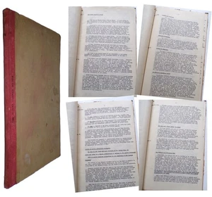 1957 Manuscript book THE FUTURE GERMAN SOLDIER War Office Library Typescript - Imagen 1 de 18