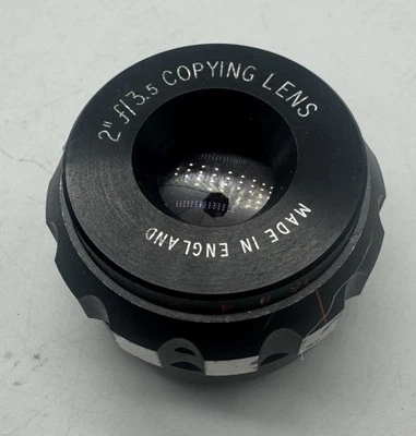 Vintage 2" f/3.5 Copying Lens Made in England Enlarger or Macro Photography - Image 1 of 3