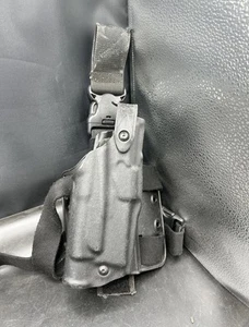 SAFARILAND 6005 SLS LVL2 Tactical Leg Holster GLOCK 19x w/ M3X, STX BLK RH - Picture 1 of 6