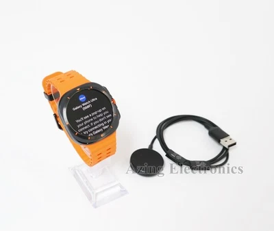 Samsung Galaxy Watch Ultra SM-L705U Titanium 47mm LTE Gray Orange Band - Image 1 of 3