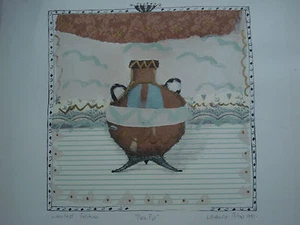LORRAINE PETERS Posh Pot Topf Stillleben Nature morte still life 1992 Töpfern - Bild 1 von 1