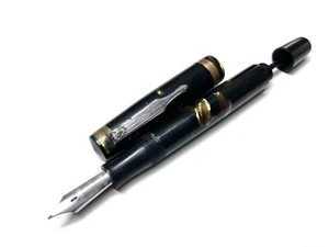 Sin tinta japonesa vintage celuloide velero pluma eje tinta shat off sin fugas - Imagen 1 de 11