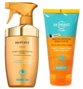 Biopoint Wasser Solar Sonnenbank Brandbeschleuniger Set Meer Strand Mit Duschgel - Picture 1 of 1