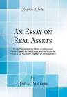 An Essay On Real Assets Or The Payment Of The Debt