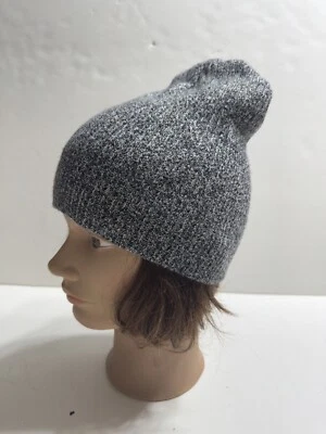 Time and Tru  Black Gray Beanie Knit Hat - Image 1 of 4