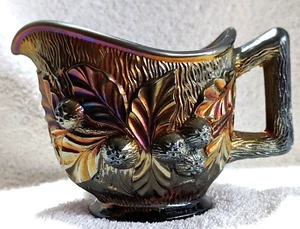 Northwood Acorn Burrs Amethyst Carnival Creamer 1915c - Picture 1 of 16