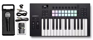 Novation LAUNCHKEY 25 MK4 25-Key USB MIDI Ableton Keyboard Controller+Microphone - Picture 1 of 12