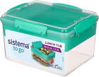 Sistema Lunch Box Tub TO GO | 2.3 L Food Container with Individual Compartments