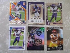 (6) ¡Tarjetas de novato Kene Nwangwu 2021! Elite Orange RC #/49! Vikings Iowa St. Jets - Imagen 1 de 4