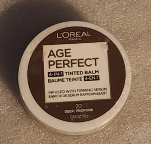 Loreal Age Perfect 4-In-1 Tinted Balm Foundation .63 Oz # 20 Deep New Sealed - Picture 1 of 1