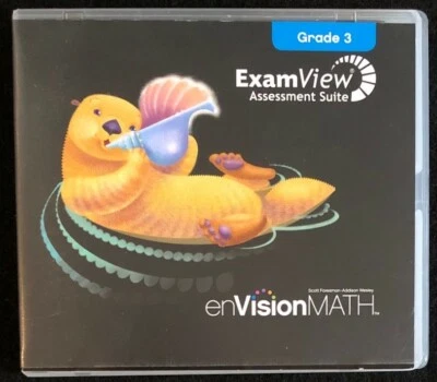 3rd Grade enVision EXAMView ASSESSMENT SUITE CD-ROM - Hard Case (2009, Pearson) - Image 1 of 3