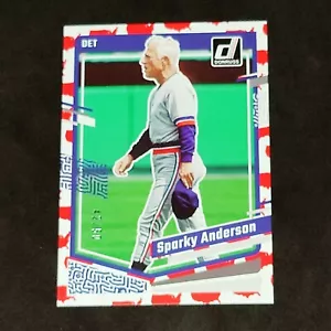 2023 Panini Donruss #229 Sparky Anderson America Parallel #'d/50 - Imagen 1 de 3