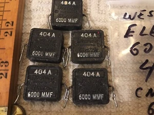 1 VINTAGE WESTERN ELECTRIC 404A 6000mmf MICA CAPACITORS CN-35A, 602 - Picture 1 of 4