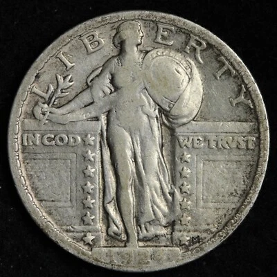 1924 Standing Liberty Silver Quarter CHOICE VF E239 KVCB - Image 1 of 2