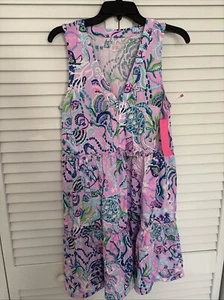 NWT LILLY PULITZER LORINA DRESS MERMAID FOR YOU MEDIUM - Picture 1 of 10