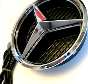 Mercedes-Benz Chrome LED Replacement Grill Star Emblem W205 W176 W207 W166 W218 - Picture 1 of 10