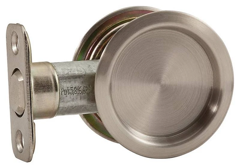 National Passage Satin Nickel Pocket Door Pull N350322