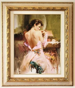 Pino-Ballgown-Framed Limited Edition AP-Artist Embellished Giclee-Hand-Signed - Picture 1 of 5